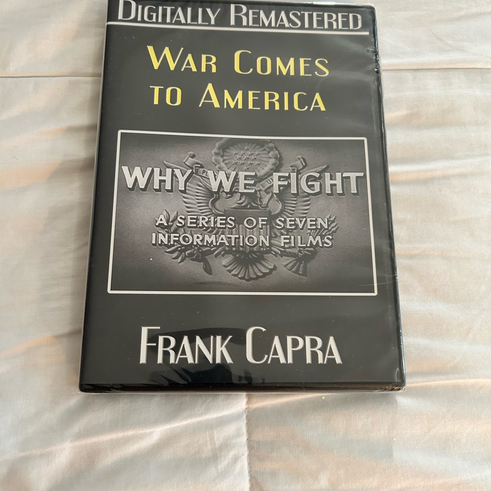 War Comes to America DVD Frank Capra WWII NEW Sealed Why We Fight